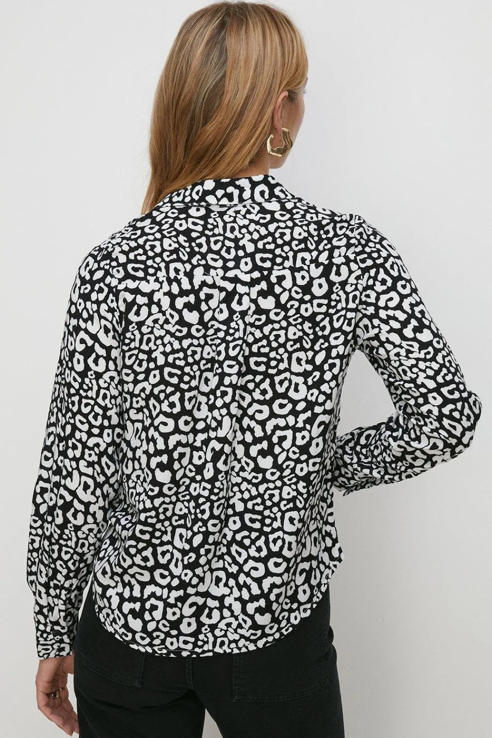 Online Oasis Animal Printed Pocket Front Shirt Mono