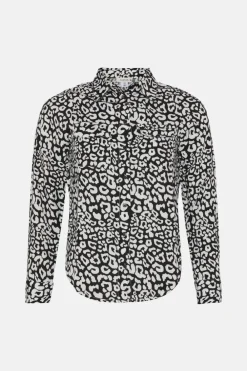 Online Oasis Animal Printed Pocket Front Shirt Mono