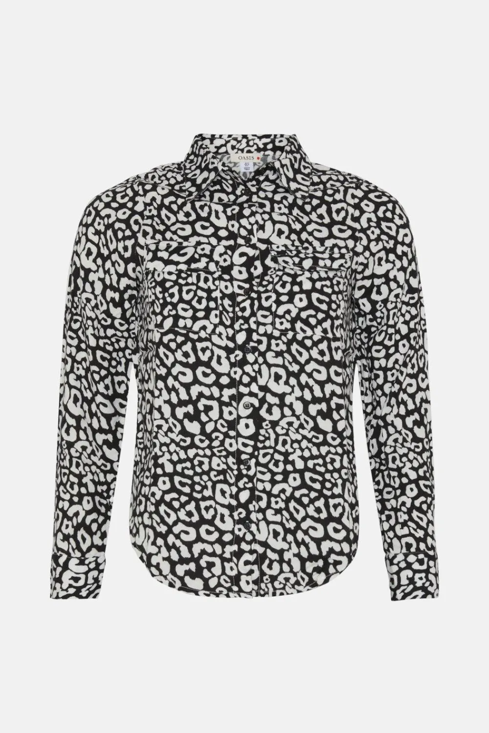 Online Oasis Animal Printed Pocket Front Shirt Mono
