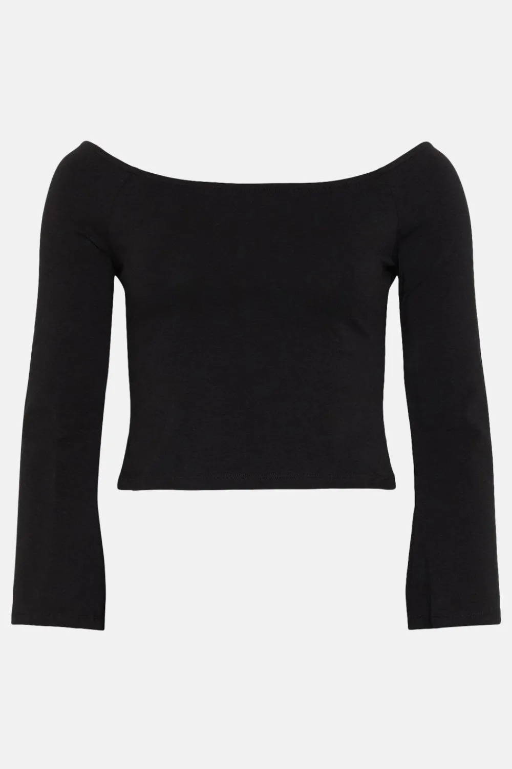 Outlet Oasis Bardot Flare Sleeve Top Black
