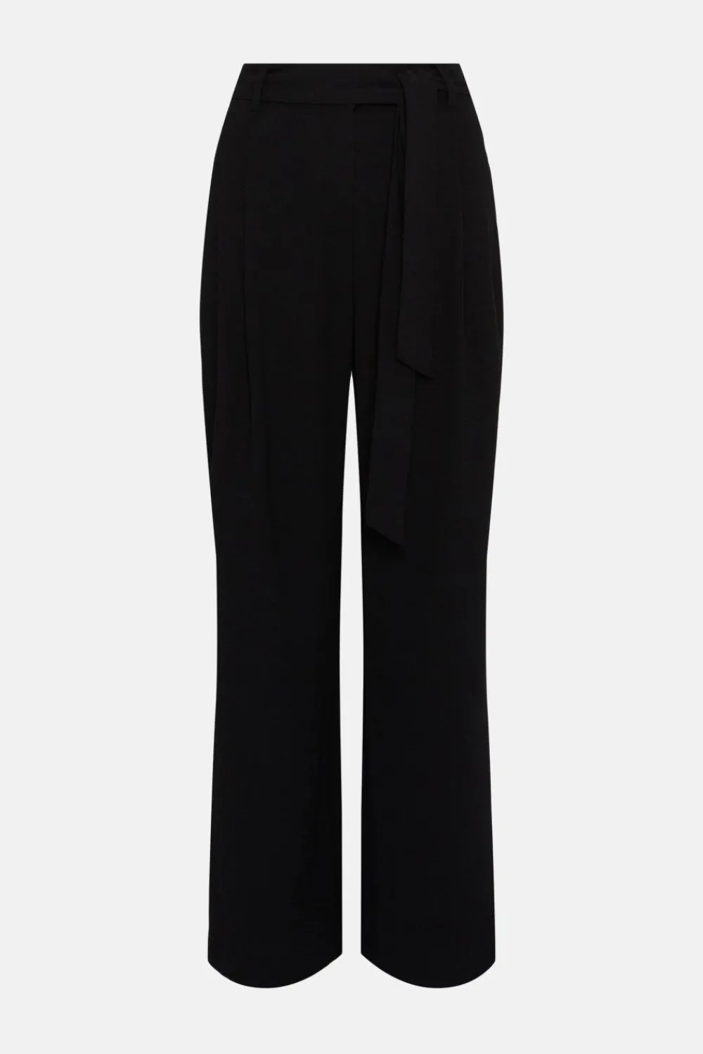 Fashion Oasis Belted Wide Leg Trouser Black