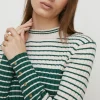 New Oasis Block Stripe Bretton Jumper Navy