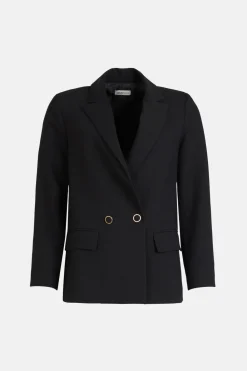 Fashion Oasis Boyfriend Tailored Stretch Blazer Black