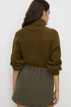 Best Oasis Canvas Utility Skirt Khaki