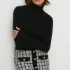 New Oasis Cashmere Roll Neck Jumper Black