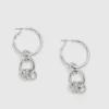 Outlet Oasis Chain Detail Drop Earrings Silver