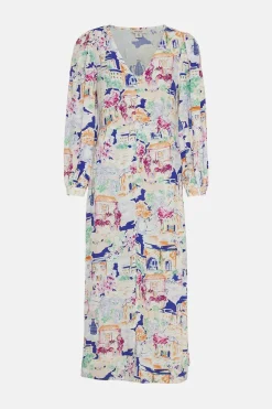 Fashion Oasis Charlie Taylor Scenic Ruched Front Dress Multi