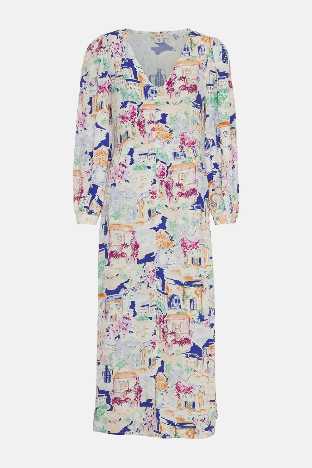 Fashion Oasis Charlie Taylor Scenic Ruched Front Dress Multi