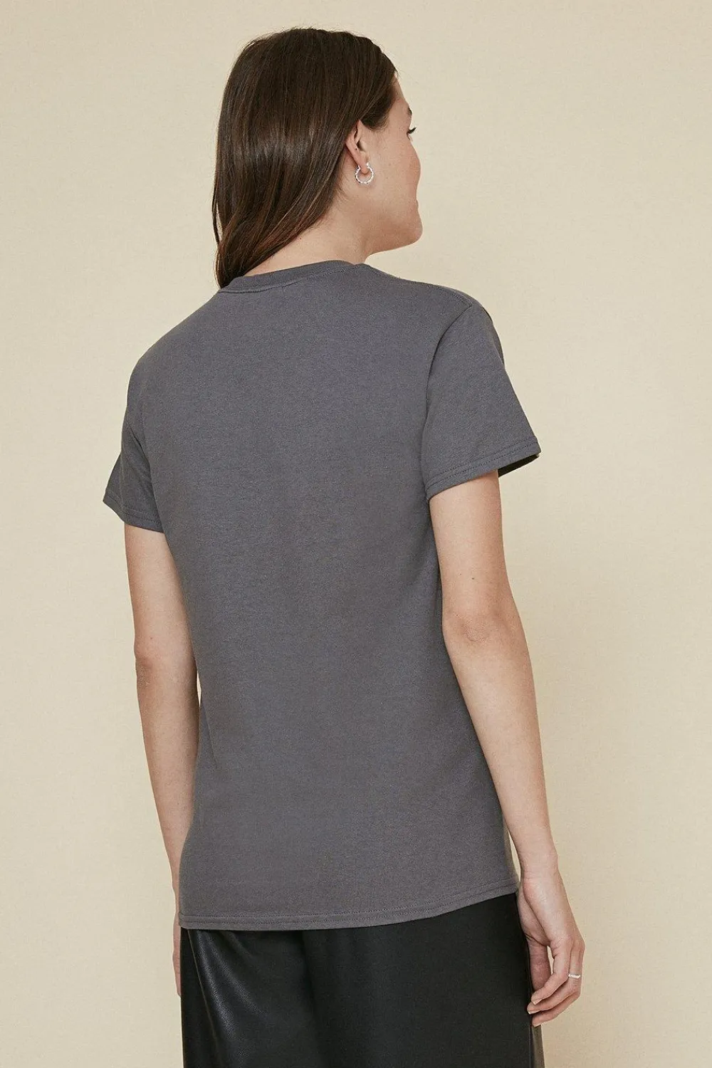 Discount Oasis Christmas Llama T Shirt Charcoal