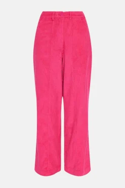 Fashion Oasis Chunky Cord Straight Leg Cord Trouser Pink