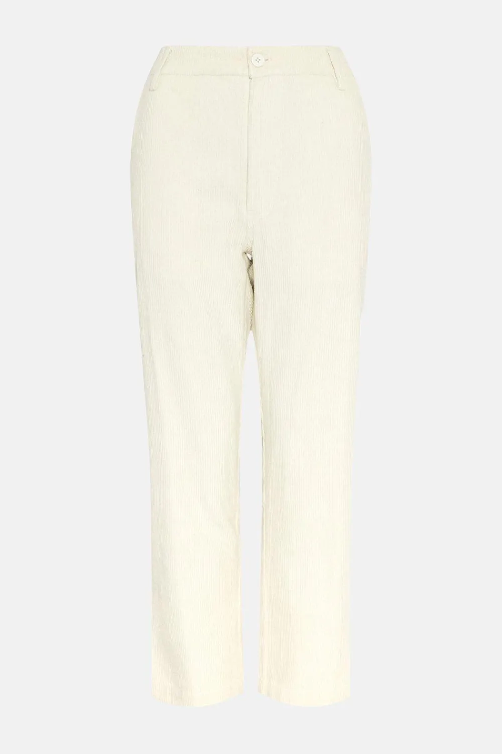 Fashion Oasis Cord Straight Leg Trouser Ecru