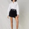 New Oasis Cord Wrap Skirt Khaki