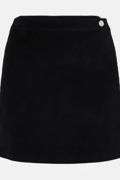New Oasis Cord Wrap Skirt Khaki