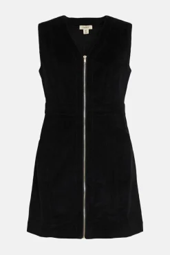 Discount Oasis Cord Zip Through Mini Dress Black