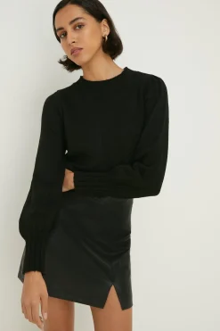 Best Oasis Cosy Crew Neck Jumper Black