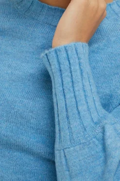 Discount Oasis Cosy Crew Neck Jumper Blue