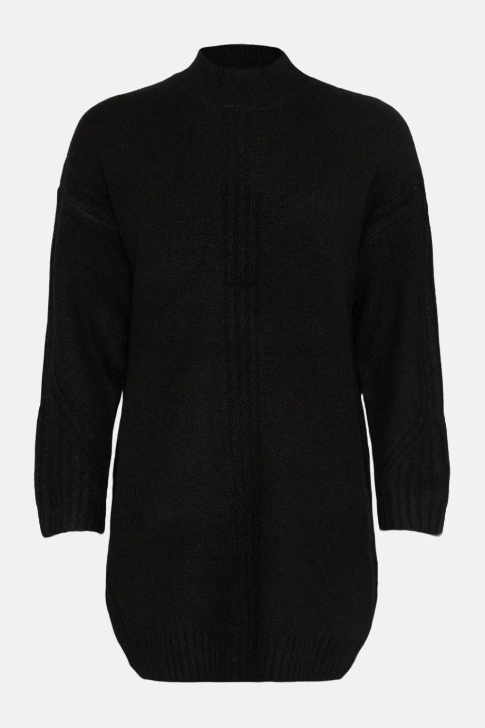 Online Oasis Cosy Mock Neck Mini Jumper Dress Oatmeal