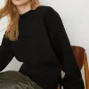 Fashion Oasis Cosy Turn Back Cuff Mock Neck Jumper Black