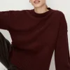 Outlet Oasis Cosy Turn Back Cuff Mock Neck Jumper Blue