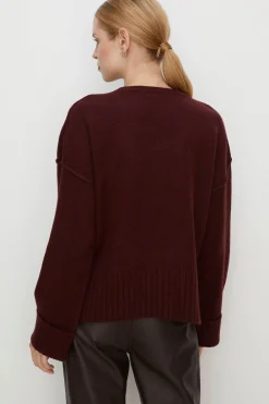 Outlet Oasis Cosy Turn Back Cuff Mock Neck Jumper Blue