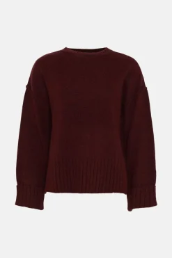 Outlet Oasis Cosy Turn Back Cuff Mock Neck Jumper Blue