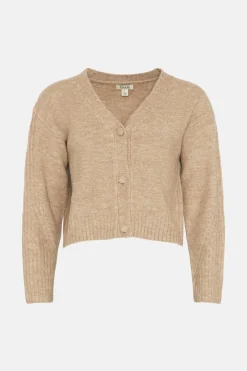 New Oasis Cosy V Neck Girlfriend Cardigan Oatmeal