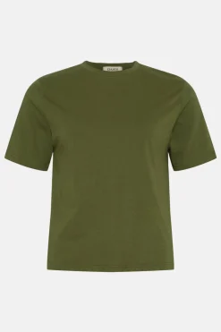 New Oasis Cotton Boxy Tshirt Khaki