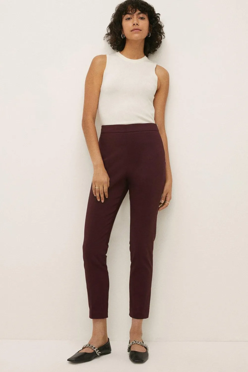 Online Oasis Cotton Sateen Capri Black