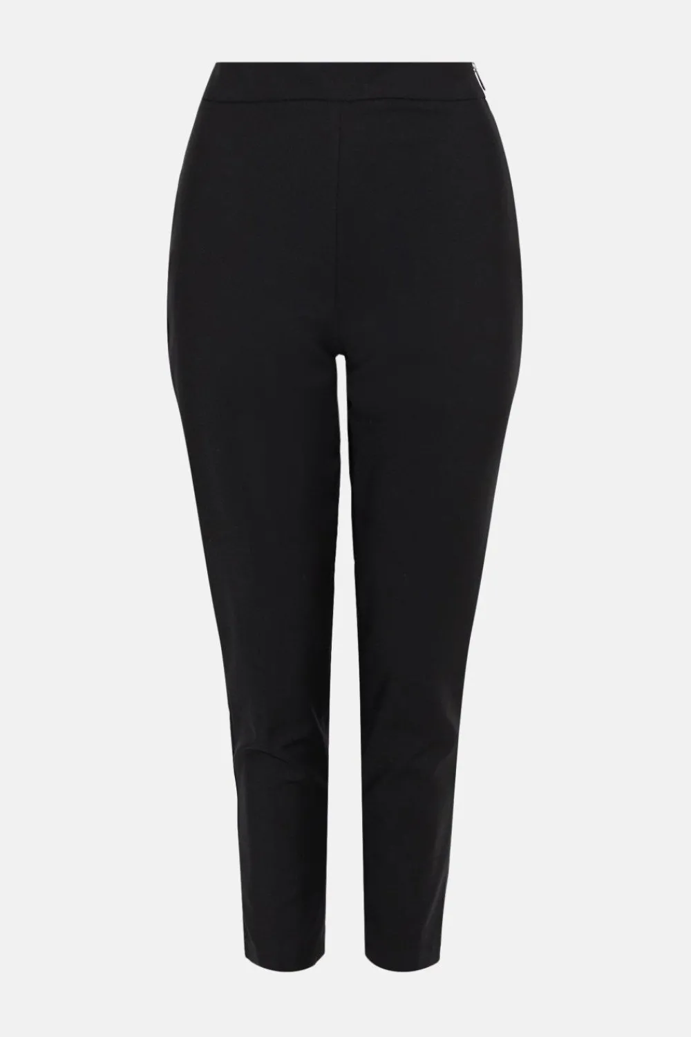 Outlet Oasis Cotton Sateen Zip Side Crop Trouser Black