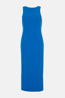 Outlet Oasis Crepe Tailored Midi Dress Green