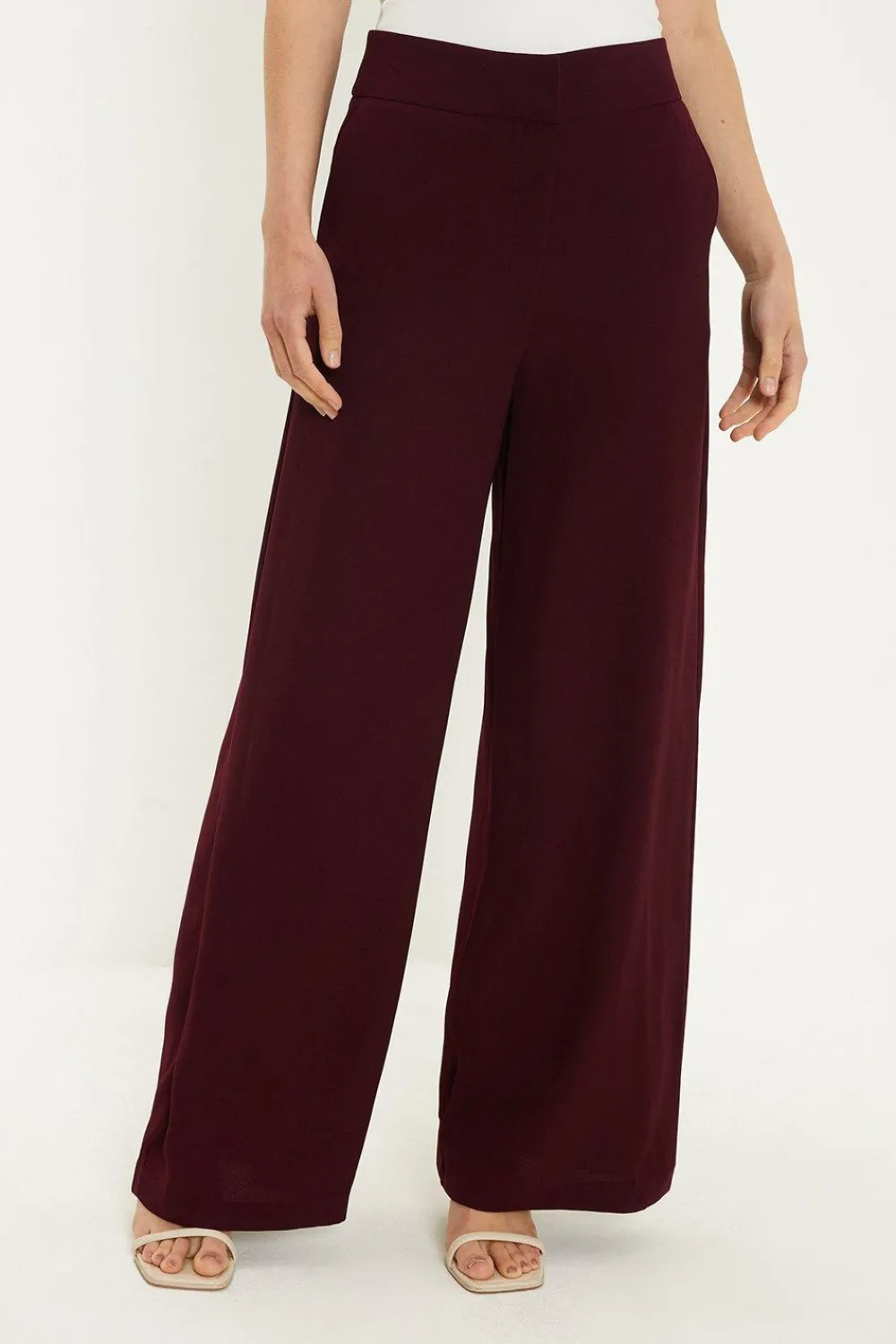 Discount Oasis Crepe Wide Leg Trouser Black
