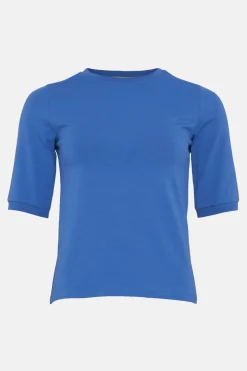 Best Oasis Crew Neck Short Sleeve T-Shirt Cobalt