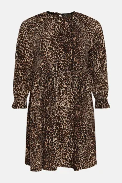 Online Oasis Crinkle Mini Dress Animal