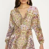 Best Oasis Crinkle Paisley Mini Kimono Dress Multi