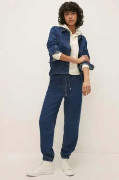 Sale Oasis Denim Jogger Dark Wash
