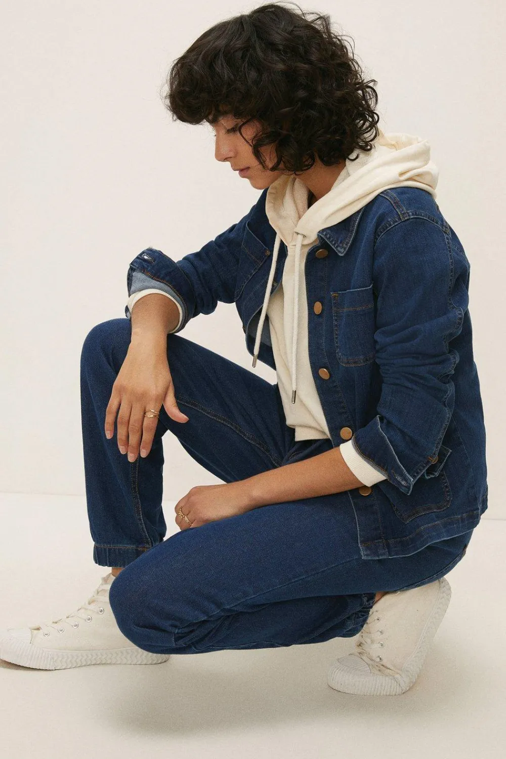 Sale Oasis Denim Jogger Dark Wash