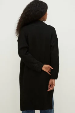 Clearance Oasis Edge To Edge Oversized Cardigan Black
