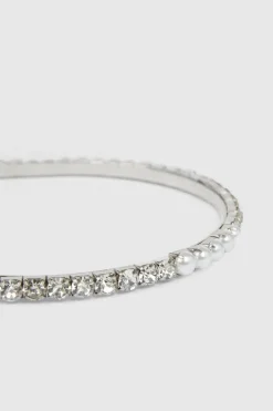 Outlet Oasis Embellished Detail Headband Silver