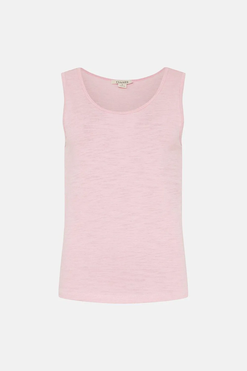 Clearance Oasis Essential Cotton Slub Vest Black
