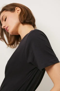 Clearance Oasis Essential Crew Neck T-Shirt Black