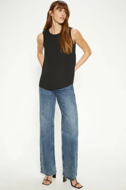 Sale Oasis Essential Woven Shell Top Black
