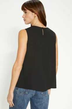 Sale Oasis Essential Woven Shell Top Black