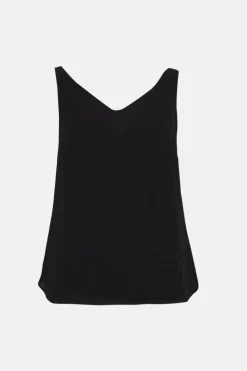 Sale Oasis Essential Woven V Neck Vest Black