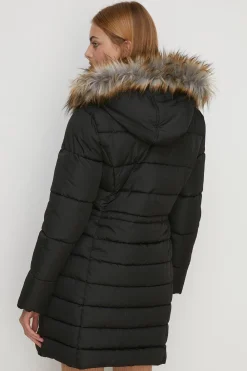 Clearance Oasis Extra Warm Midi Puffer Coat Black