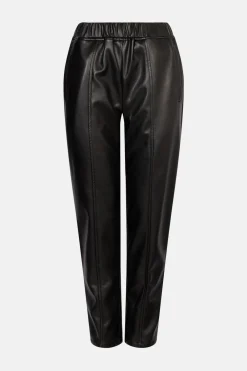 Outlet Oasis Faux Leather Tailored Trouser Black