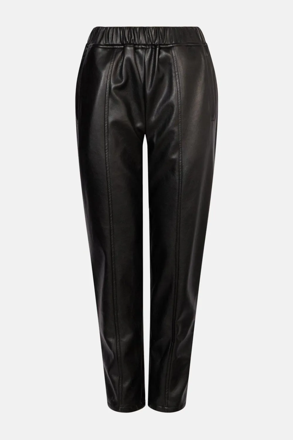 Outlet Oasis Faux Leather Tailored Trouser Black