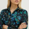 Clearance Oasis Floral Cord Printed Shift Dress Multi