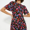 Discount Oasis Floral Printed Crepe Belted Jumpsuit Multi
