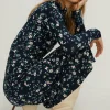 Clearance Oasis Floral Soft Touch Funnel Neck Midi Dress Multi