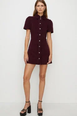 Best Oasis Frill Placket Mini Dress Navy